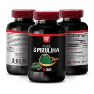 Cápsulas naturales de espirulina para energía y bienestar