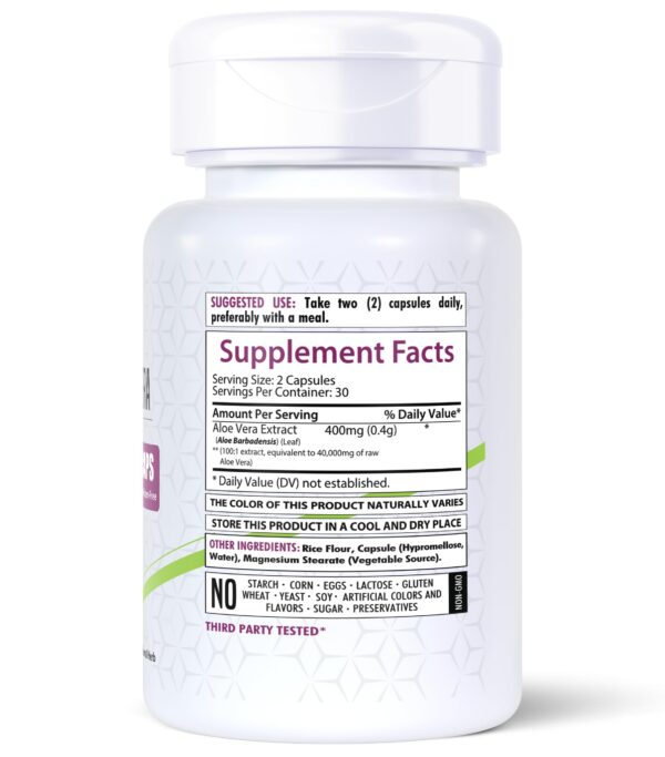 Version 1.0.0 Cápsulas naturales veganas Aloe Vera Healthfare 40,000mg