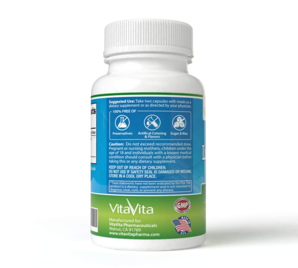 Cápsulas naturales VitaVita Lung Care Max fórmula antioxidante