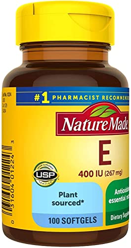 Cápsulas Nature Made Vitamina E 400 UI origen vegetal