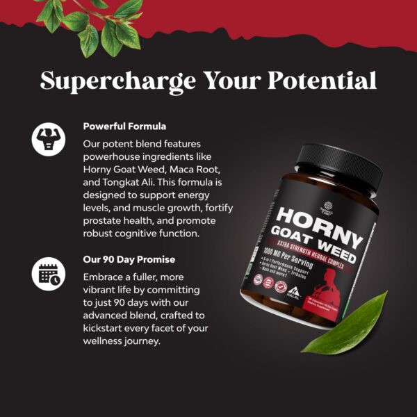 Cápsulas Natures Craft Horny Goat Weed con ingredientes naturales