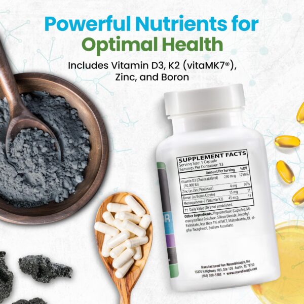 Version 1.0.0 Cápsulas Neuro biologix D3+K2 para salud ósea y cardiovascular