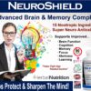 frascos suplemento neuroshield 180 cápsulas multingredientes