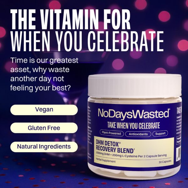 Version 1.0.0 Cápsulas No Days Wasted DHM Detox para recuperación