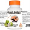 Frasco de cápsulas de noni liofilizado orgánico 90 cápsulas 450mg