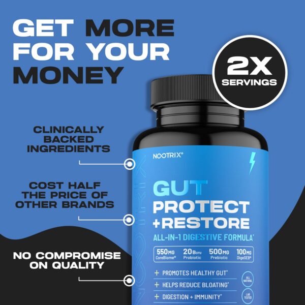 Cápsulas Nootrix Gut Protect para mejorar digestión y salud intestinal