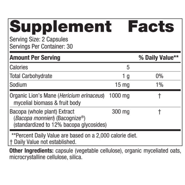 Cápsulas Nordic Naturals Cognition soporte para cerebro y memoria