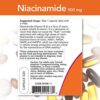 Cápsulas NOW FOODS vitamina B3 niacinamida 500mg energético