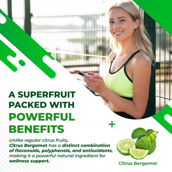 Cápsulas NURAFUSE fórmula citrus bergamot para energía equilibrada