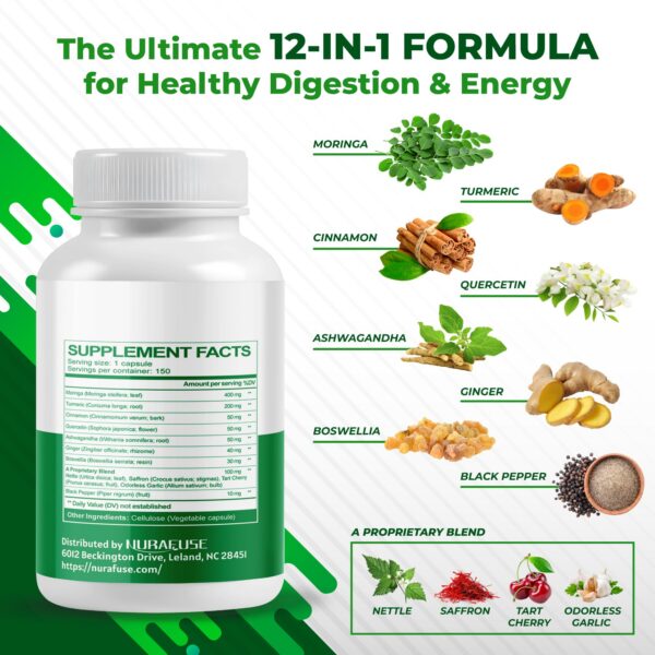 Version 1.0.0 Cápsulas NuraFuse Moringa para salud y energía natural