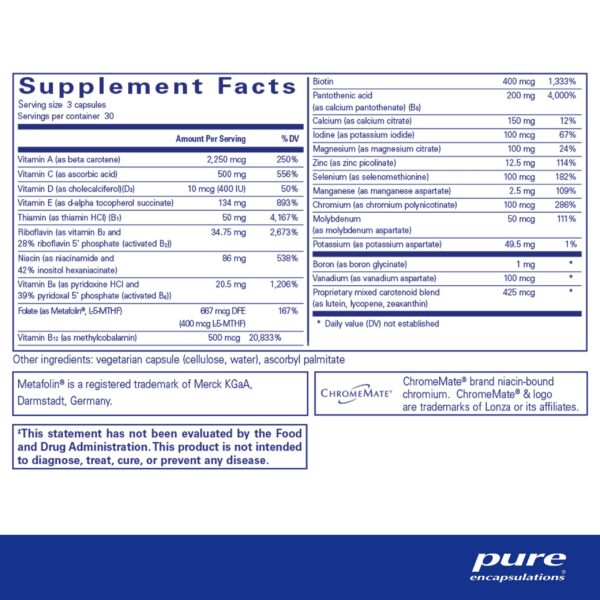 Cápsulas Nutriente 950 sin cobre y hierro