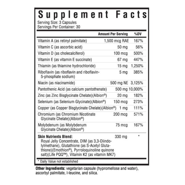 Cápsulas de Nutrientes para la Piel con jalea real