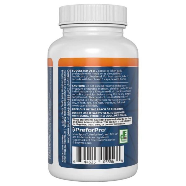 Version 1.0.0 Cápsulas NUU3 Gut Health 365 para salud intestinal