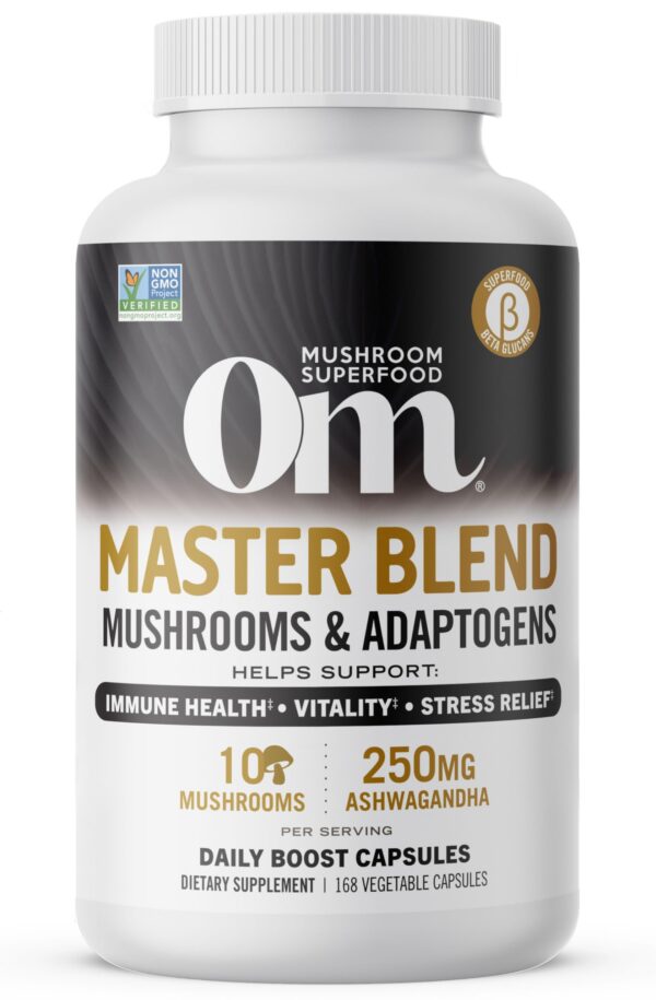 Cápsulas OM MUSHROOM SUPERFOOD mezcla maestra de hongos