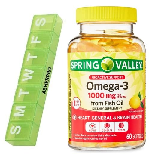 Cápsulas omega-3 Asherpro Spring Valley