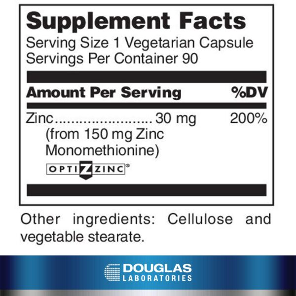 Cápsulas Opti Zinc 30 mg