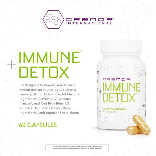 Cápsulas Orenda Immune Detox para apoyo del sistema inmunológico