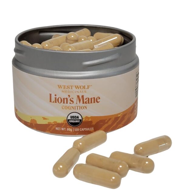 Version 1.0.0 Cápsulas orgánicas con 30 por ciento beta-glucanos melena de león