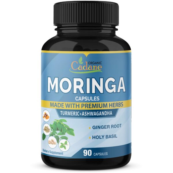 Cápsulas orgánicas Moringa Cadane envase 90 unidades