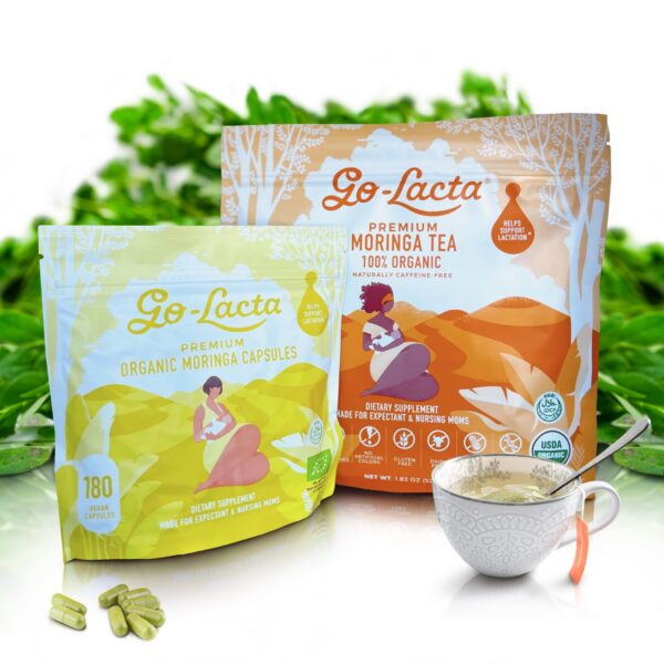 Version 1.0.0 Cápsulas orgánicas de moringa Go-Lacta para madres lactantes
