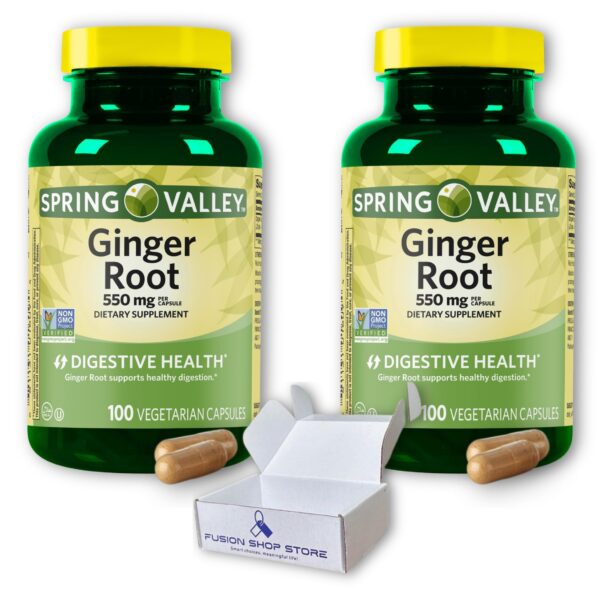 Version 1.0.0 Cápsulas orgánicas raíz de jengibre pack 2 caja Fusion Shop