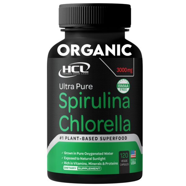 Version 1.0.0 Cápsulas orgánicas de spirulina chlorella 3000 mg