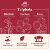 Version 1.0.0 Cápsulas orgánicas Triphala Herbal Organic India cuerpo y mente