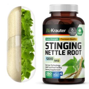 Cápsulas de ortiga BIO KRAUTER 1200 mg para salud urinaria