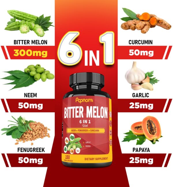 Version 1.0.0 Cápsulas Papnami extracto natural para digestión e inmunidad 150 unidades