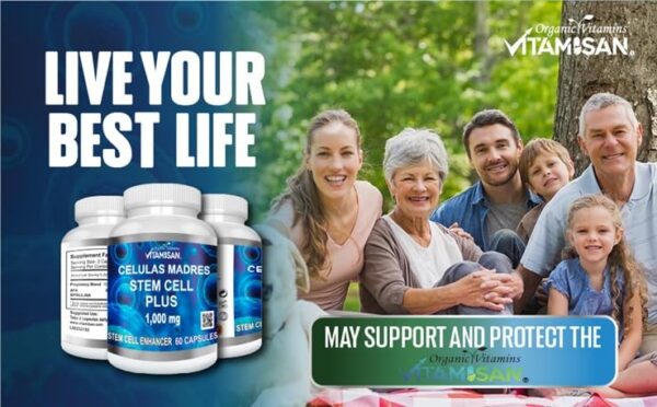 Cápsulas en paquete Vitamisan células madre
