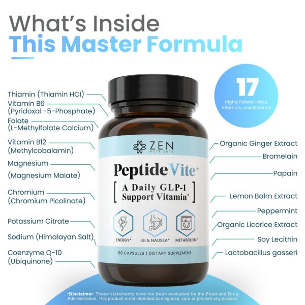 Cápsulas PeptideVite para salud intestinal