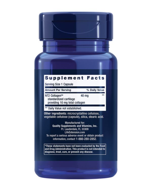 Cápsulas pequeñas de NT2 Collagen para movilidad articular