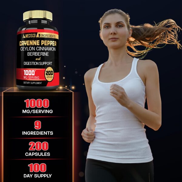 Cápsulas pimienta cayena para salud digestiva y sistema inmune