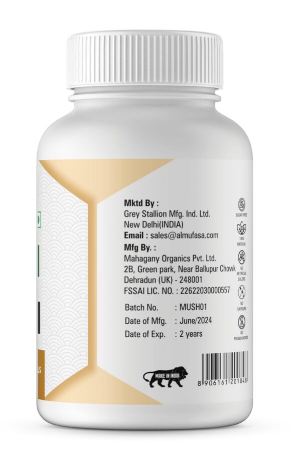 Cápsulas polvo Lions Mane para memoria y concentración