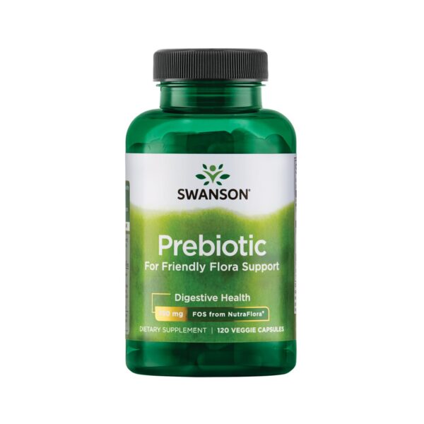Cápsulas prebióticas Swanson paquete 120 unidades 750mg