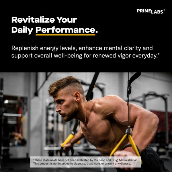 Cápsulas Prime Labs para vitalidad y aumento de energía masculina