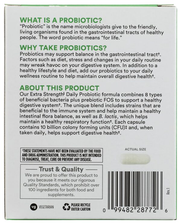 Capsulas probióticas 365 Whole Foods 10 mil millones UFC