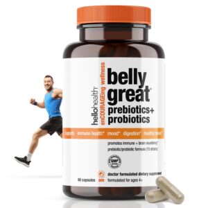 Cápsulas probióticas Belly Great 15 cepas para salud intestinal