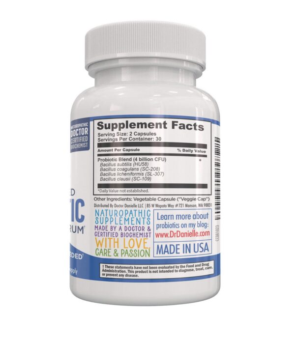 Version 1.0.0 Cápsulas probióticas Dr Danielle mejor suplemento digestivo