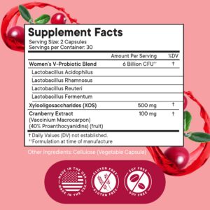 Cápsulas probióticas para equilibrio de pH y flora vaginal