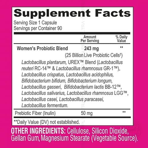 Detalle de cápsulas probióticas Members Mark fórmula 14 cepas