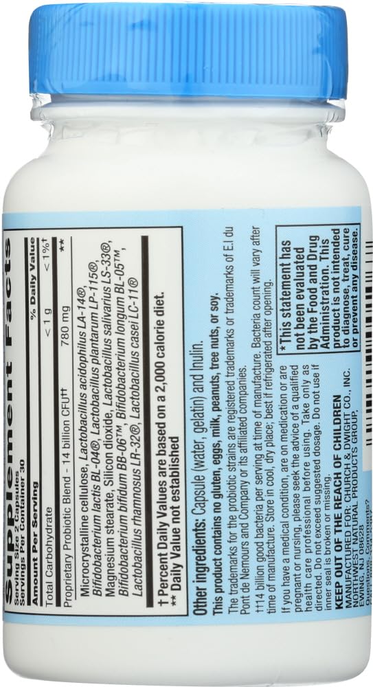 Capsulas probióticas Nutrition Now sin gluten