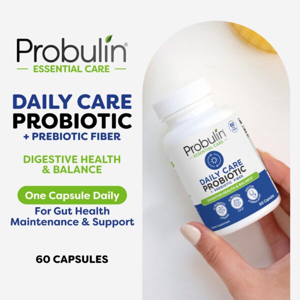 Cápsulas probióticas Probulin para soporte intestinal e inmunológico