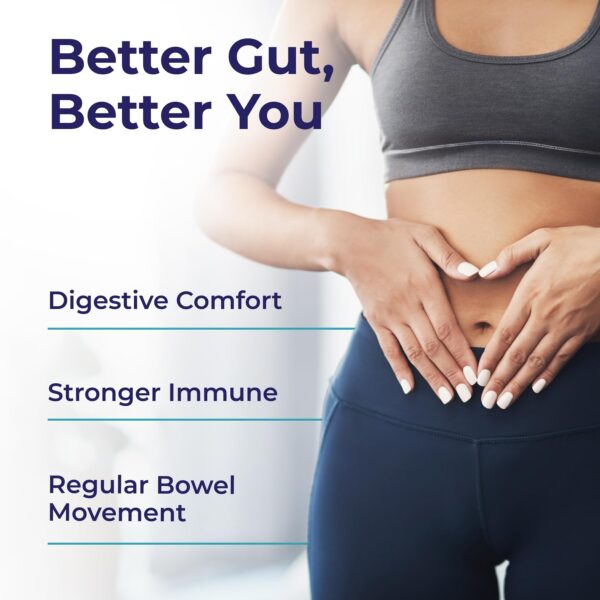 Cápsulas probióticas para salud digestiva y movimientos regulares