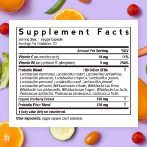 Version 1.0.0 Cápsulas probióticas veganas Doctor's Recipes salud femenina