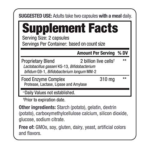 Version 1.0.0 Cápsulas de probiótico Kyolic Kyo-Dophilus suplementarias