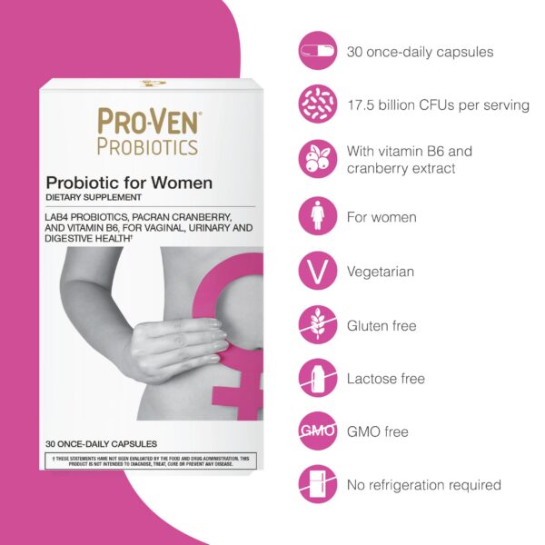 Cápsulas de probióticos Pro-Ven multi-cepa 17.5 mil millones