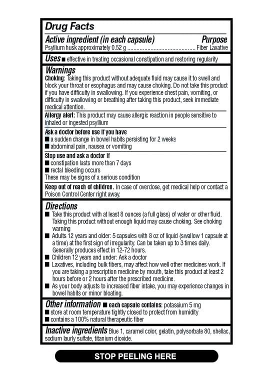 Cápsulas para promover movimientos intestinales regulares y sanos