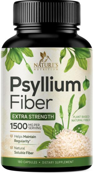 Version 1.0.0 Cápsulas Psyllium Husk para salud digestiva y colon 1500mg