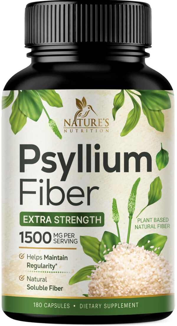 Version 1.0.0 Cápsulas Psyllium Husk para salud digestiva y colon 1500mg